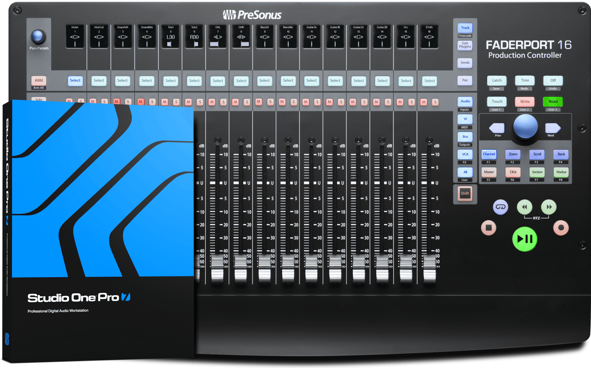 【美品】PreSonus Faderport 16 コントローラー 2777100201_pre_aud_dtl_3_nr.