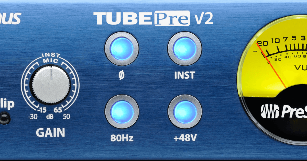 配信機器・PA機器・レコーディング機器 PreSonus TubePre V2 TubePre V2 – PreSonus