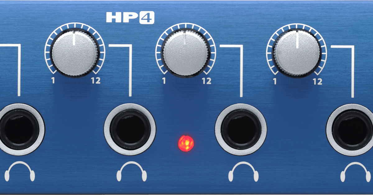 PreSonus HP4 ヘッドフォンアンプ PreSonusの品質の高いヘッドフォンアンプHP4をご紹介いたします。