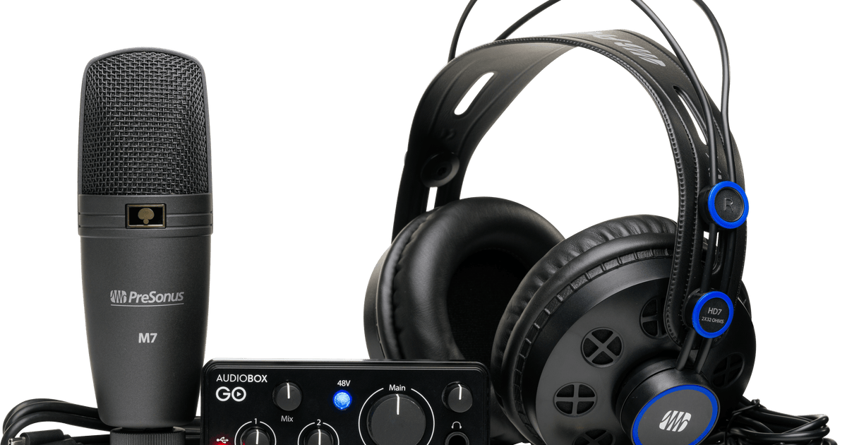 PreSonus AudioBOX iTwo/M7マイク/HD7ヘッドフォン HD7 Professional PreSonus AudioBOX iTwo/M7マイク/HD7ヘッドフォン HD7 Professional