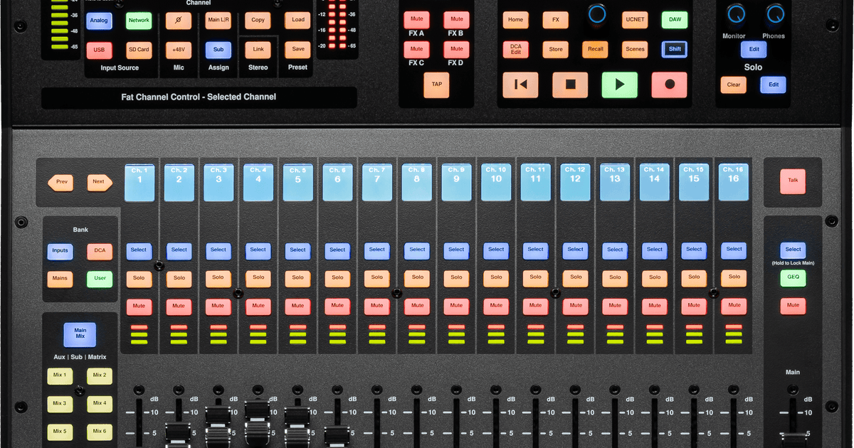 StudioLive® SE 16 Digital Console Mixer – PreSonus