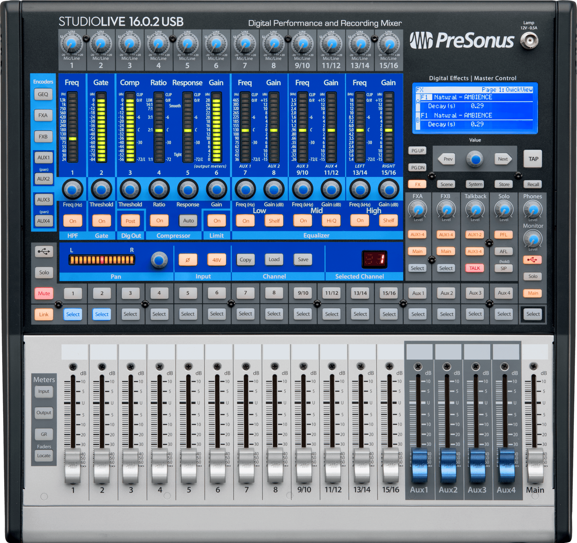 StudioLive® Classic 16.0.2 USB Digital Console Mixer – PreSonus