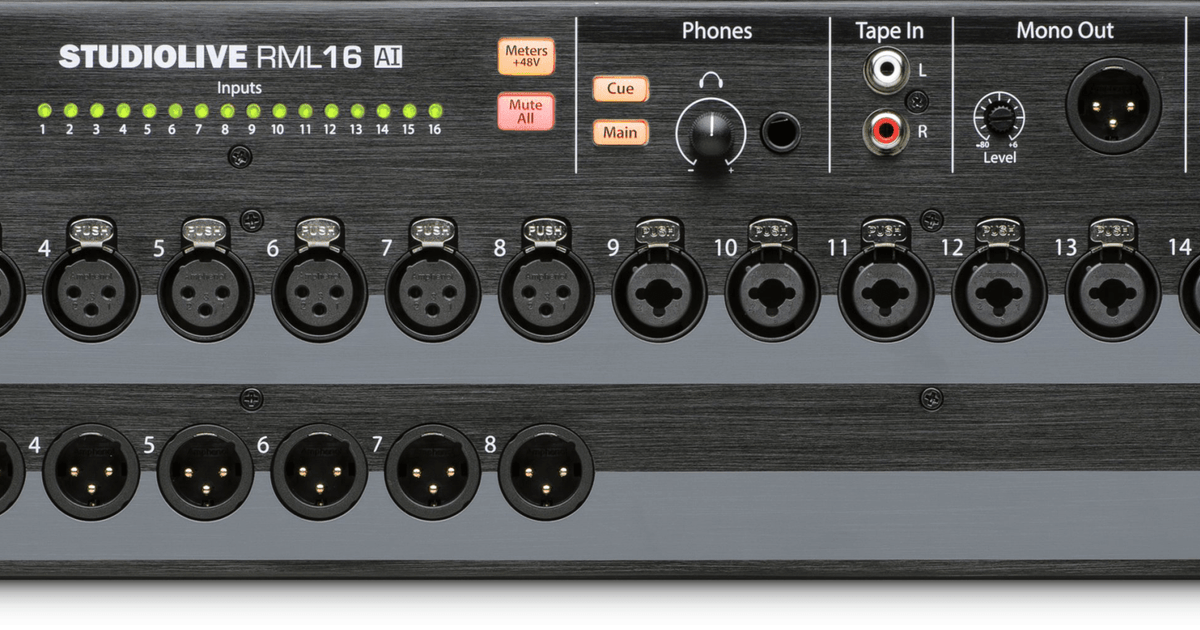PreSonus StudioLive RML16AI Danteカード搭載 StudioLive RML16AI – PreSonus